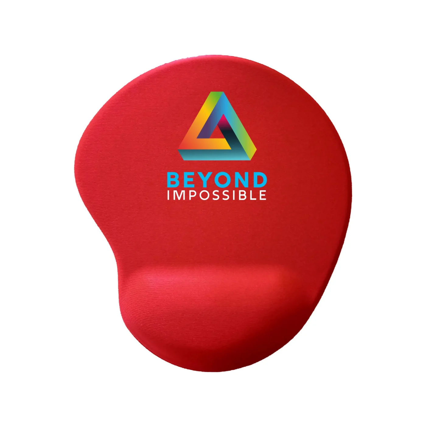 Czerwona podkładka piankowa z podparciem nadgarstka z nadrukiem pelnokolorowym