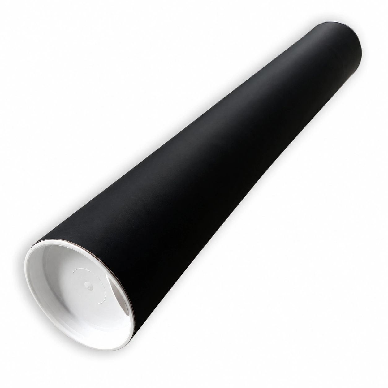 Czarna kartonowa tuba MousePad TubePack do pakowania rolowanych podkładek pod mysz