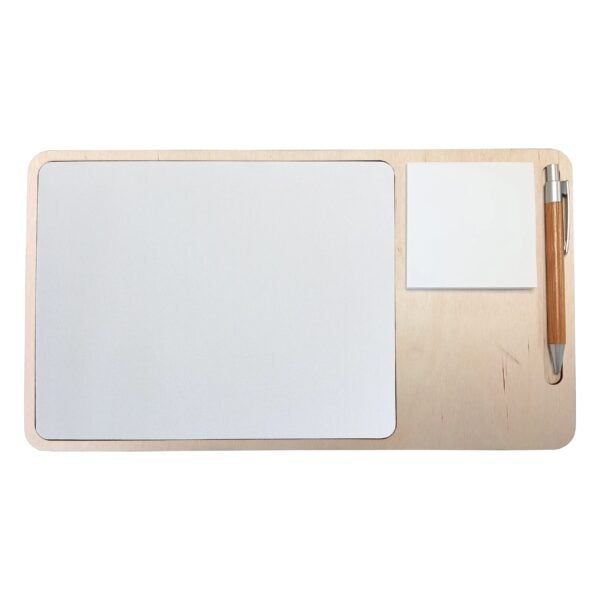 Sublimation mouse pad in wooden case with pen and card slot /SUBPC(00)/