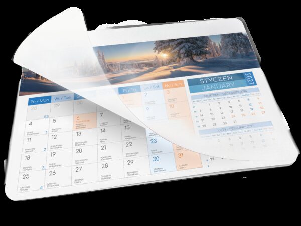 Mouse Pad with Calendar and Postcard (K1 View)
